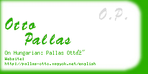 otto pallas business card